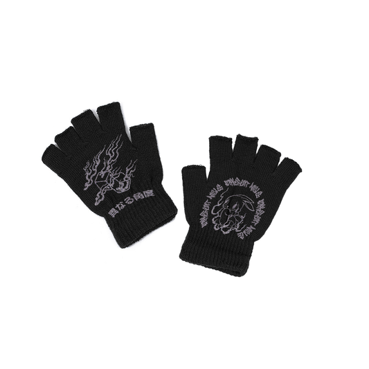 CHINESE RABBIT Gloves without fingers